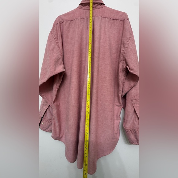 Vintage Ralph Lauren The Big Oxford Shirt 90s Red L - Picture 7 of 10